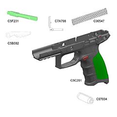 Safety Assembly on Frame for APX Full Size Beretta