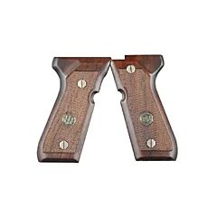 Beretta 92 Compact Checkered Wood Grips Beretta