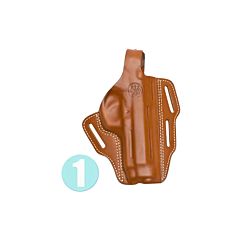 Beretta Brown Leather Holster Model 05 - Demi 3, Right Hand - M9A1 Beretta