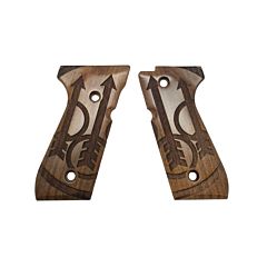 Wood grips set for 92 series - Big Logo model Beretta