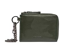 Zipped Pouch with Chain Green Beretta