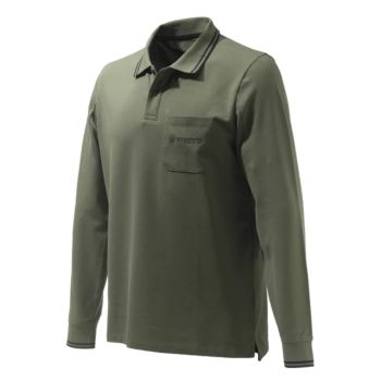 Airmesh Polo LS Green Beretta