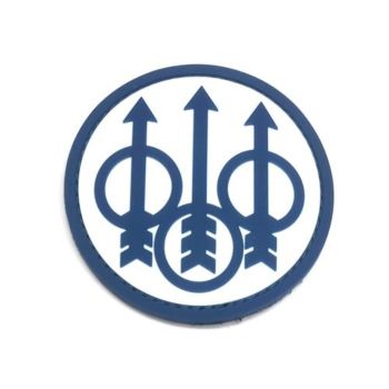 Blue and White Rubber Patch with Velcro Beretta