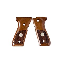 Beretta Wood Grips w/Medallion 92/96/98 Series Beretta