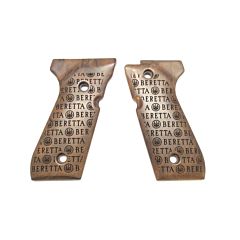 Wood grips set for 92 series - Logo Storm model Beretta