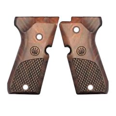 Wood grips set for 92 series - Oval Classic Compact Beretta