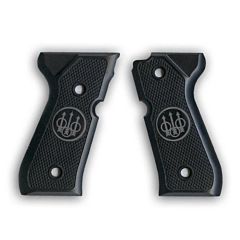Beretta 92 Series Aluminum Checkered Grips w/ Trident Logo Beretta