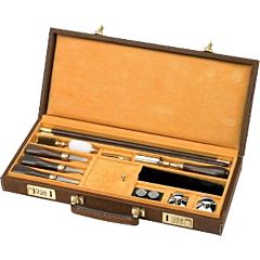 SHOT GUN CLEANING KIT HARD CASE  , INDIAN BUFFALO LEATHER Beretta