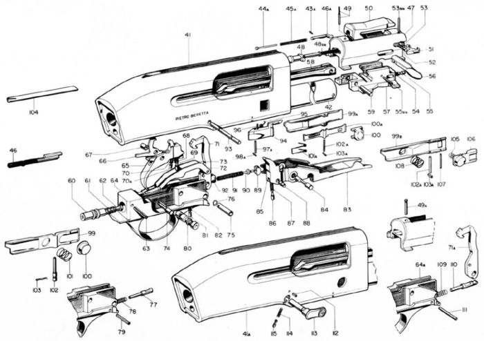 Beretta A300 Parts Diagram