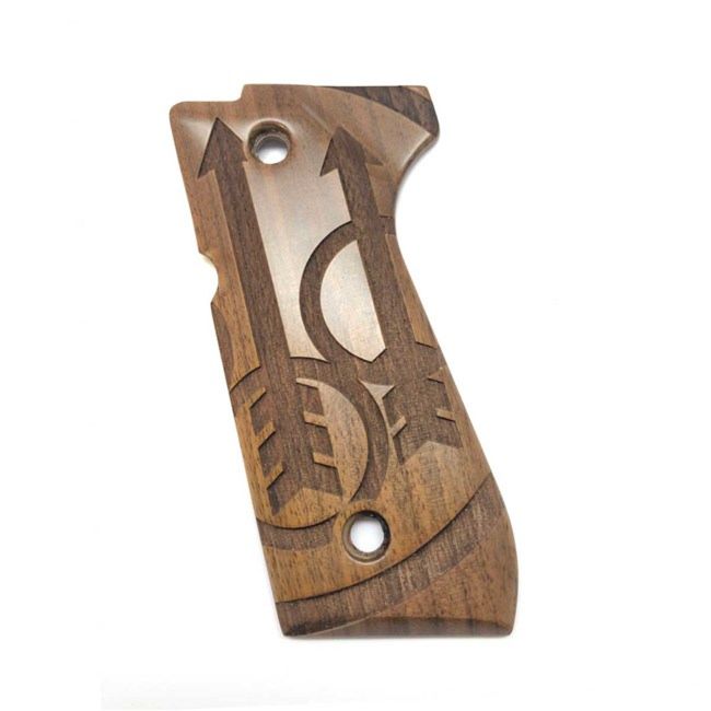Trischitti Beretta guancette in Legno Big Logo per Serie 92